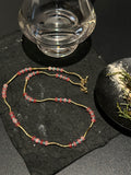 TT original necklace 2026new metal accessories niche style natural raw stone
