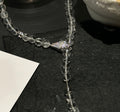 TT original necklace Natural white crystal French light luxury spirit snake necklace