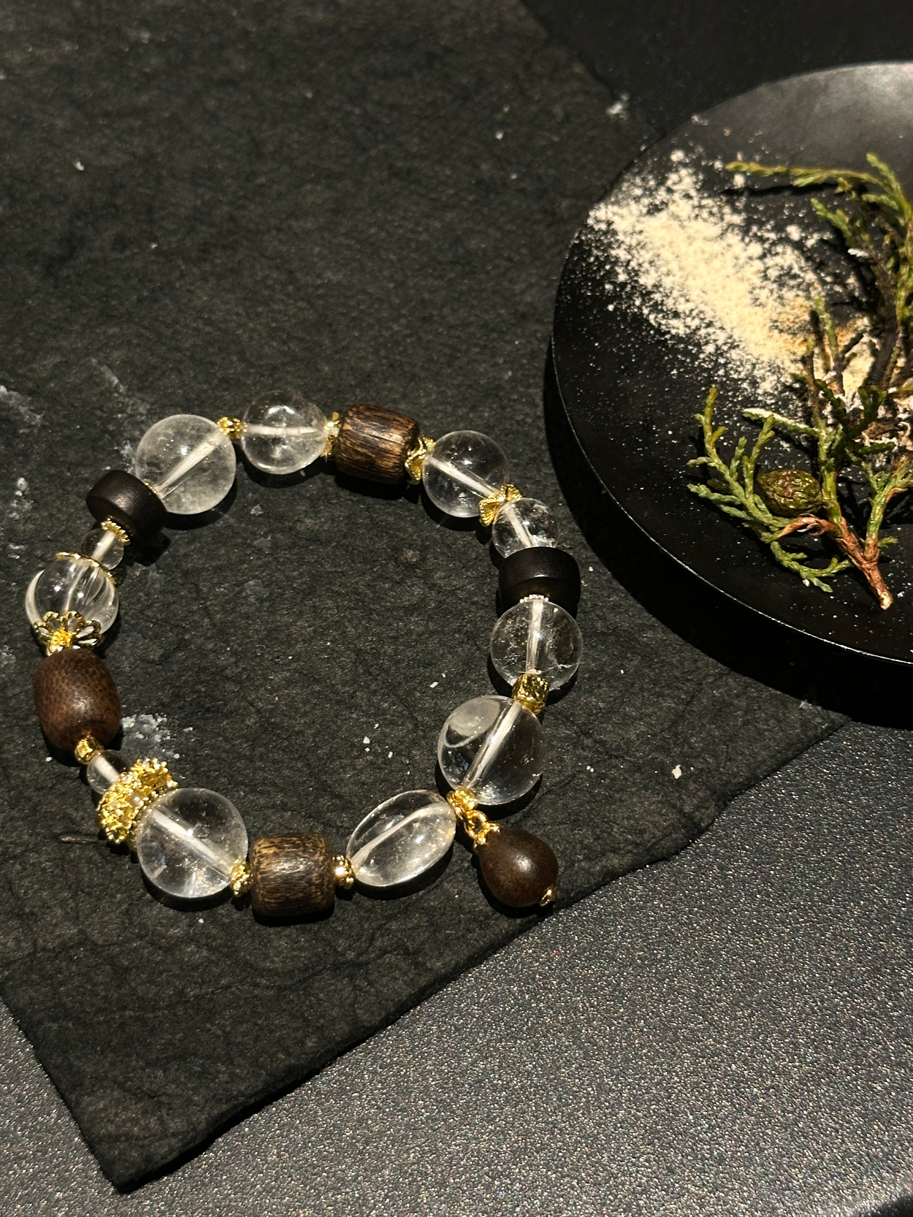 TT original 2026 new bracelet natural white crystal advanced mystery