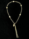 TT Original - necklace - Women's Gold Pearl Tassel Necklace | Vintage Exaggerated Chain Necklace | Handmade Jewelry Gift