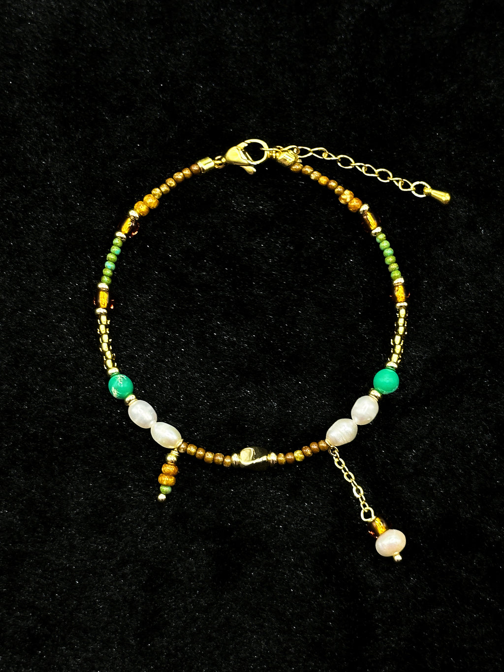TT original-bracelet-Bohemian Style Freshwater Pearl Mixed Bracelet | Niche Design Beaded Bracelet + Perfect for Everyday Layering