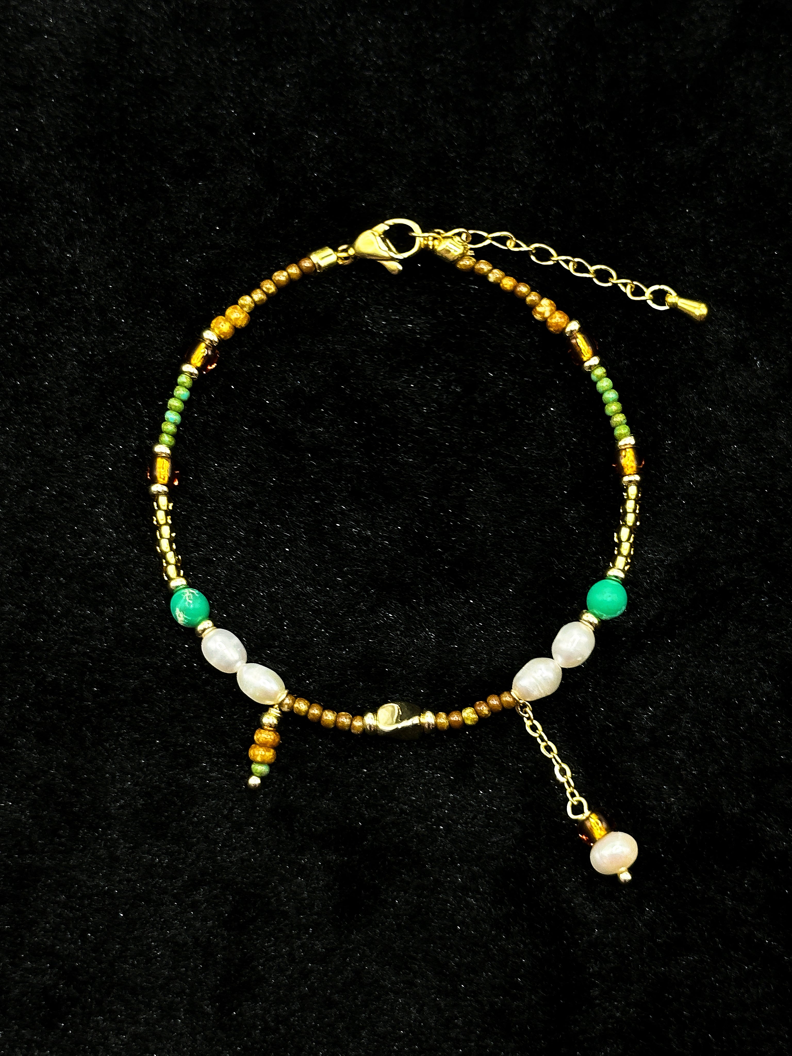 TT original-bracelet-Bohemian Style Freshwater Pearl Mixed Bracelet | Niche Design Beaded Bracelet + Perfect for Everyday Layering