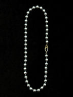 TT original-necklace-Silver-grey mother-of-pearl necklace | Timeless women's pearl jewelry, suitable for both work and evening occasions.