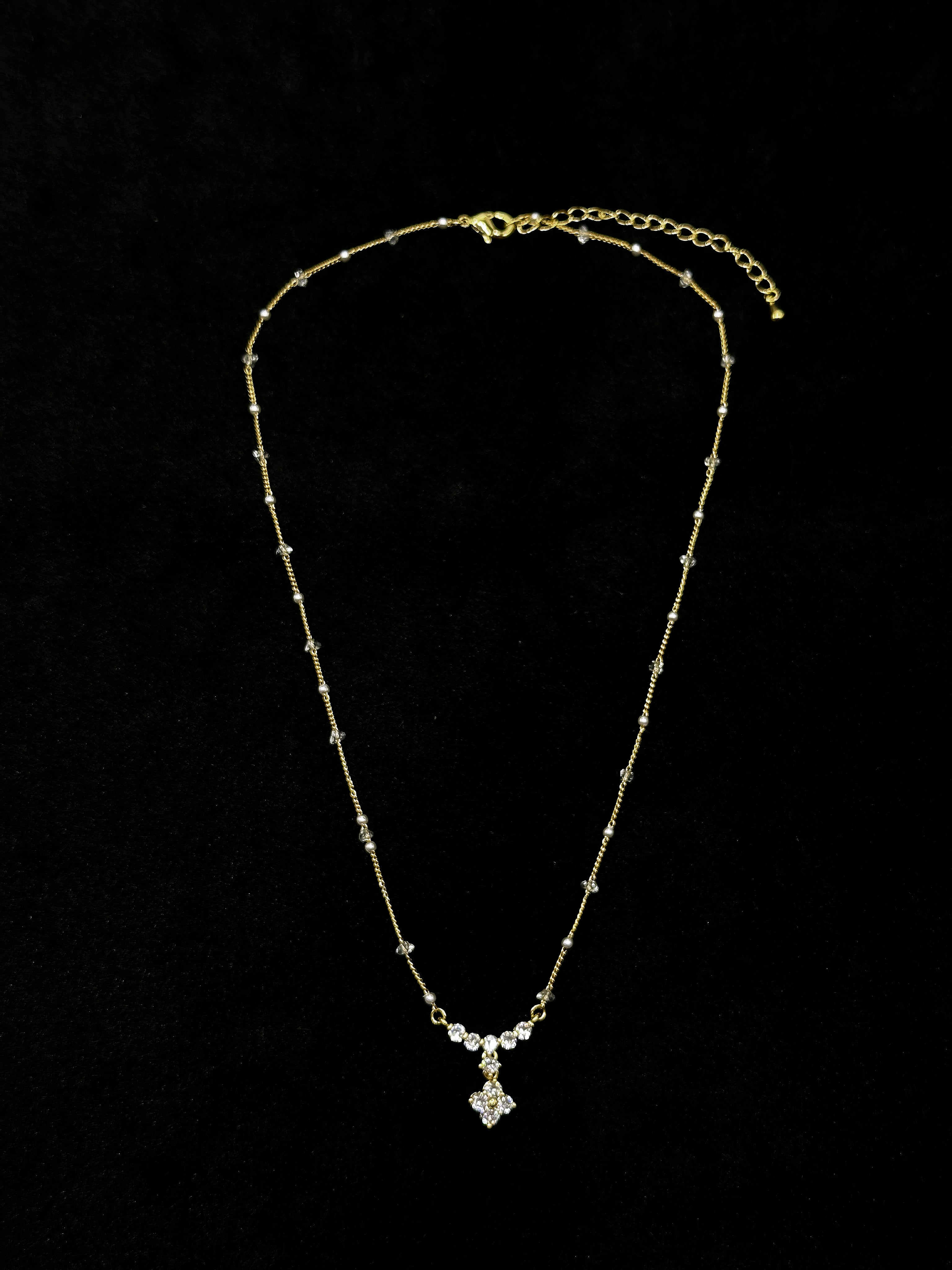TT original-necklace-Luxury Zircon Necklace | Elegant Clavicle Chain | Pearl and Diamond Choker | Simple and Stylish Necklace