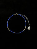 TT original-bracelet-Beach vacation style | Blue beaded accessories | Fresh summer blue bracelet | Artsy and minimalist blue bangle |
