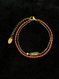 TT original-bracelet-Lucky Red String Bracelet | Meaningful Gift for Friendship and Couples | Double-Layer Gold Chain Bracelet | Stylish and Matching Bracelet
