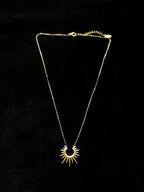 TT original-necklace-Sunburst-shaped choker | European and American style necklace | Versatile work necklace | Minimalist layered necklace