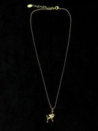 TT original-necklace-Gold beaded necklace | Healing puppy necklace | Pet lovers | Cute style | Pet-themed necklace | Popular pearl puppy design