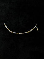 TT original-bracelet-Designer gold and silver two-tone square diamond bracelet | Subtle luxury with a structured design | Evening accessory |