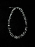 TT original-necklace-Silver Crystal Necklace | Sparkling Crystal Bubble Design | Luxurious Party and Evening Accessories Necklace