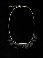 TT original-necklace-Lightweight fan-shaped tassel | Gorgeous rhinestone tassel necklace | Stylish retro versatile dress necklace | Collarbone short necklace, a must-have for dates and parties
