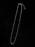 TT original-necklace-Exquisite minimalist clavicle necklace | Versatile thin chain bead necklace | Transparent, luxurious crystal necklace
