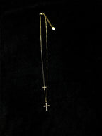 TT original-necklace-Niche design cross clavicle chain | Delicate chain for stylish layering | Minimalist design | Cross necklace with protective symbolism