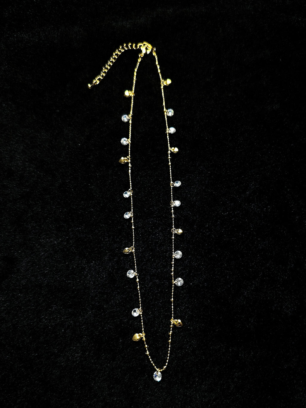 TT original-nekelace-Niche Design Gold Round Diamond Necklace | Delicate Gold Bead Chain | Full Circle Small Pendant Necklace | Gift Recommendation | Exquisite and Luxurious Clavicle Chain