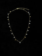 TT original-nekelace-Niche Design Gold Round Diamond Necklace | Delicate Gold Bead Chain | Full Circle Small Pendant Necklace | Gift Recommendation | Exquisite and Luxurious Clavicle Chain