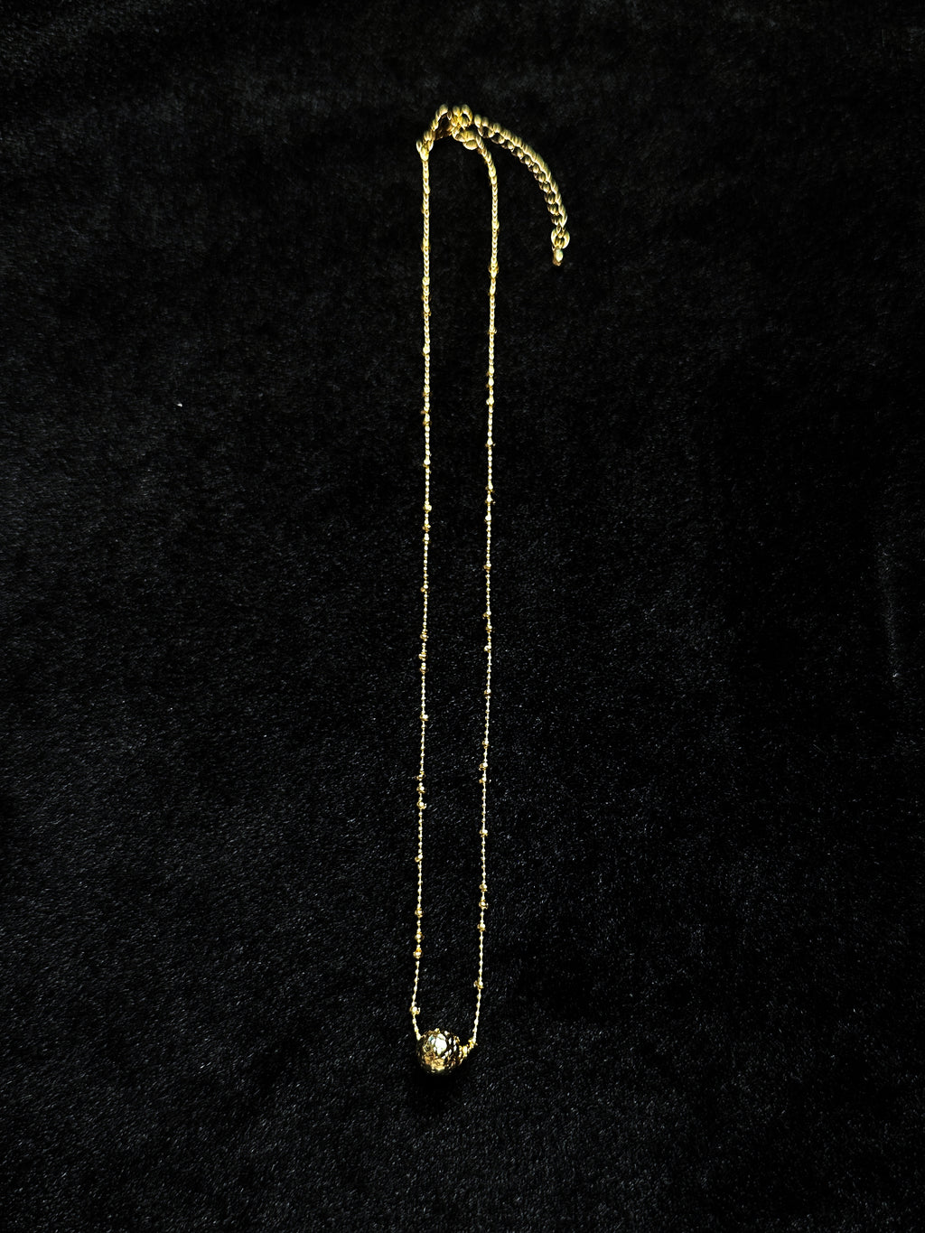 TT original-necklace-Versatile Ins style | Gold beaded pendant necklace | Collarbone necklace for students | Japanese-style niche design | A touch of understated luxury for everyday wear
