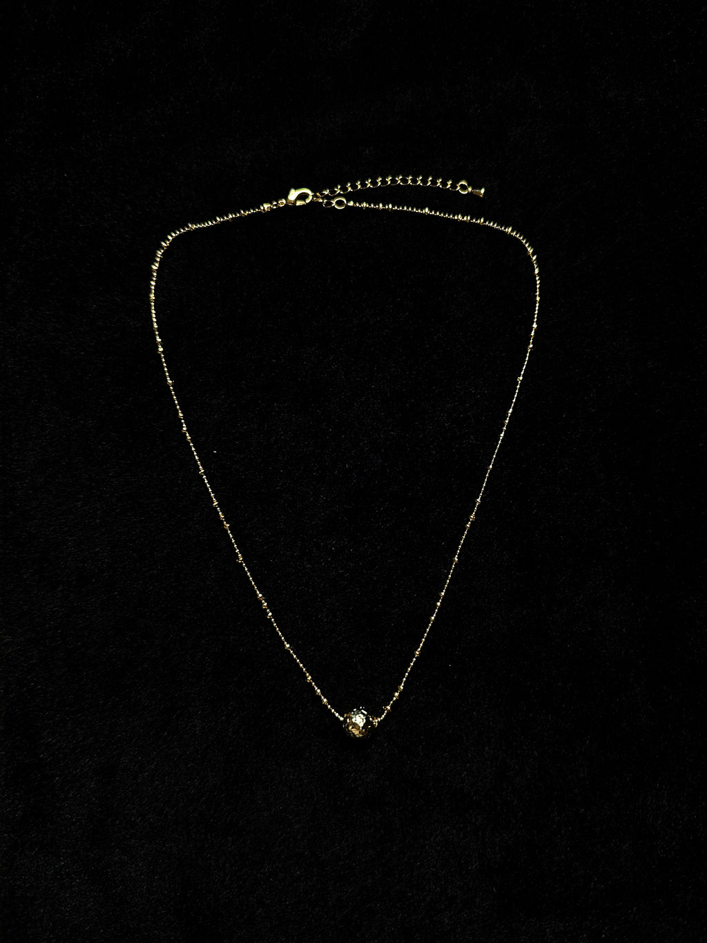 TT original-necklace-Versatile Ins style | Gold beaded pendant necklace | Collarbone necklace for students | Japanese-style niche design | A touch of understated luxury for everyday wear