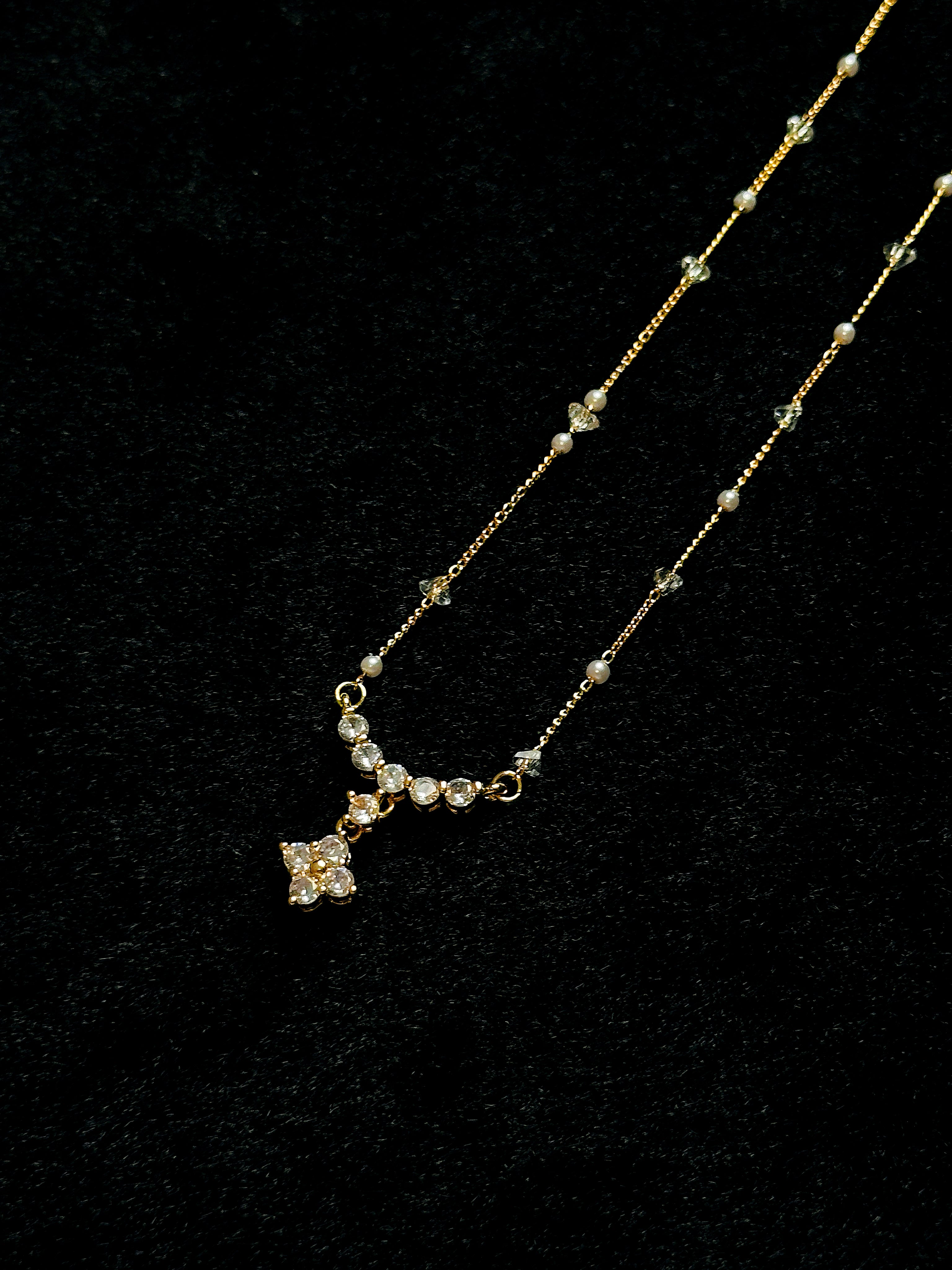 TT original-necklace-Luxury Zircon Necklace | Elegant Clavicle Chain | Pearl and Diamond Choker | Simple and Stylish Necklace