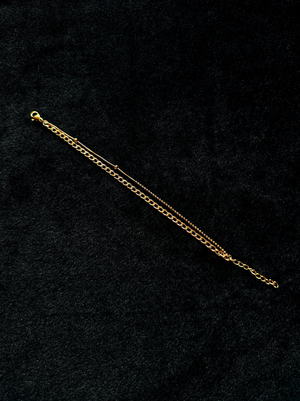 TT original-bracelet-Cuban chain mixed style double-layer bracelet | High-end jewelry | High-end stacking accessory | Patchwork bracelet | Unisex double-layer chain