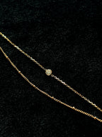 TT original-bracelet-Popular bubble bracelet | Simple and elegant double-layer gold bracelet | Stylish and exquisite stackable jewelry
