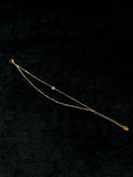 TT original-bracelet-Popular bubble bracelet | Simple and elegant double-layer gold bracelet | Stylish and exquisite stackable jewelry