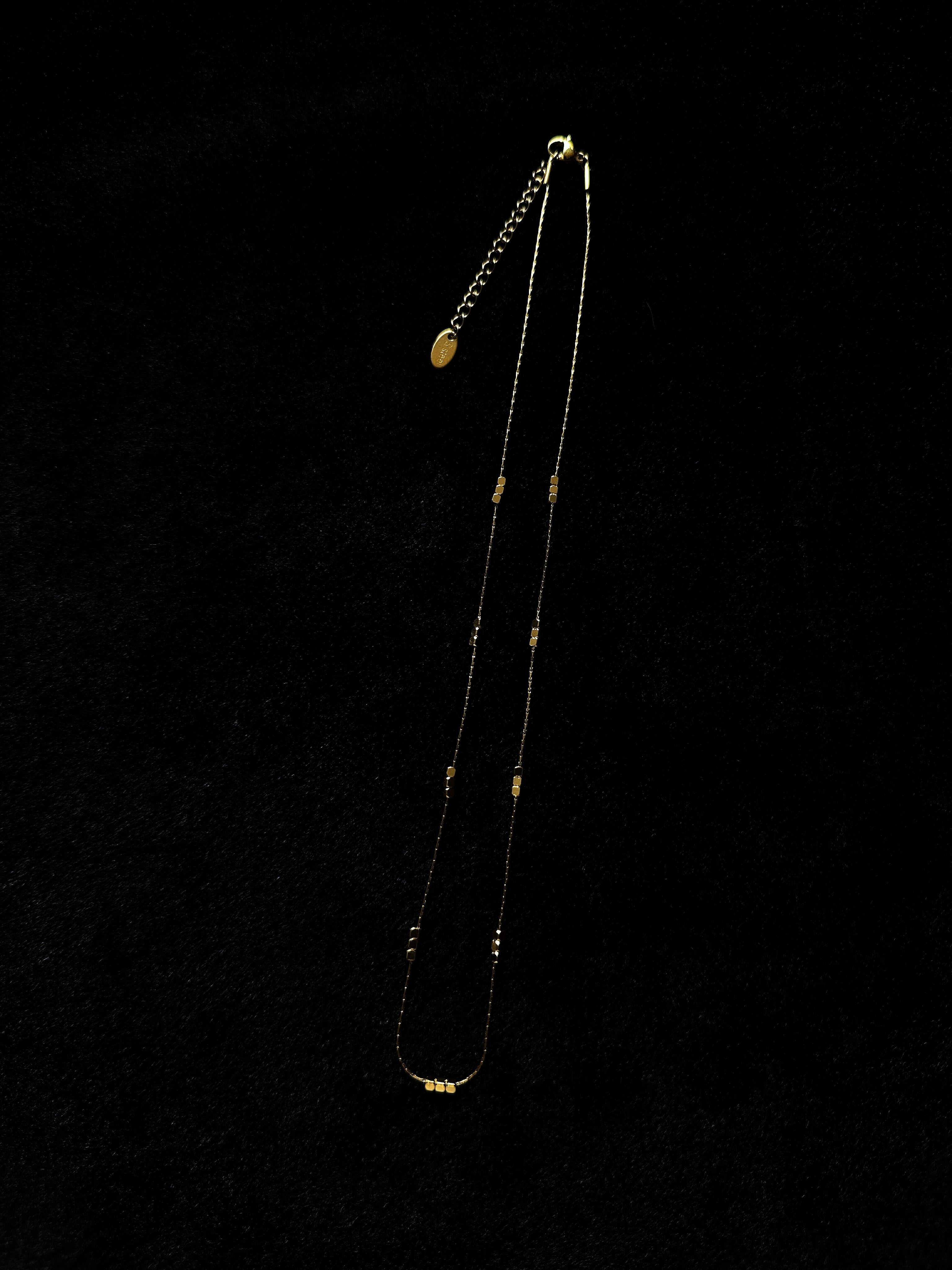 TT original-necklace-Niche design necklaces | Shirt necklaces | Layered necklaces | Square gold necklaces | Everyday commuting style