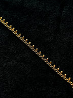 TT original-bracelet-Minimalist beaded chain | Elegant luxury | Basic plain bracelet for layering | Vintage gold ball chain | Stacking essential | Everyday commuting bracelet
