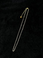 TT original-necklace-Exquisite and minimalist gold chain | White beads | Stacked necklace jewelry gift | Heart-shaped pendant