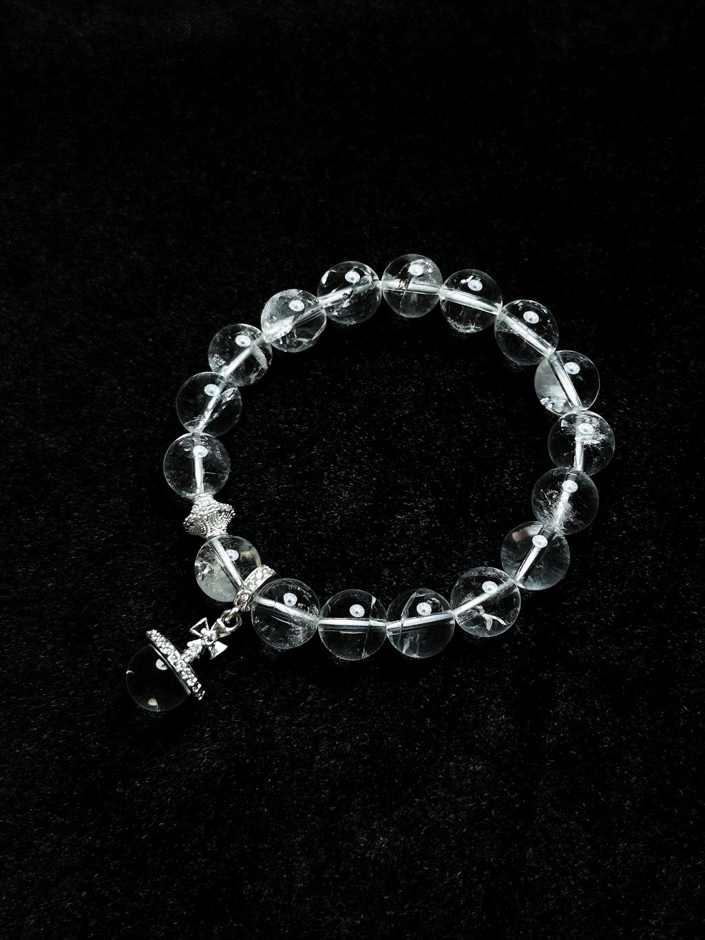 TT original-bracelet-Natural white crystal bracelet | Versatile for commuting | Minimalist cool-toned bracelet | Simple everyday bracelet | Elastic bracelet | Affordable luxury and versatile