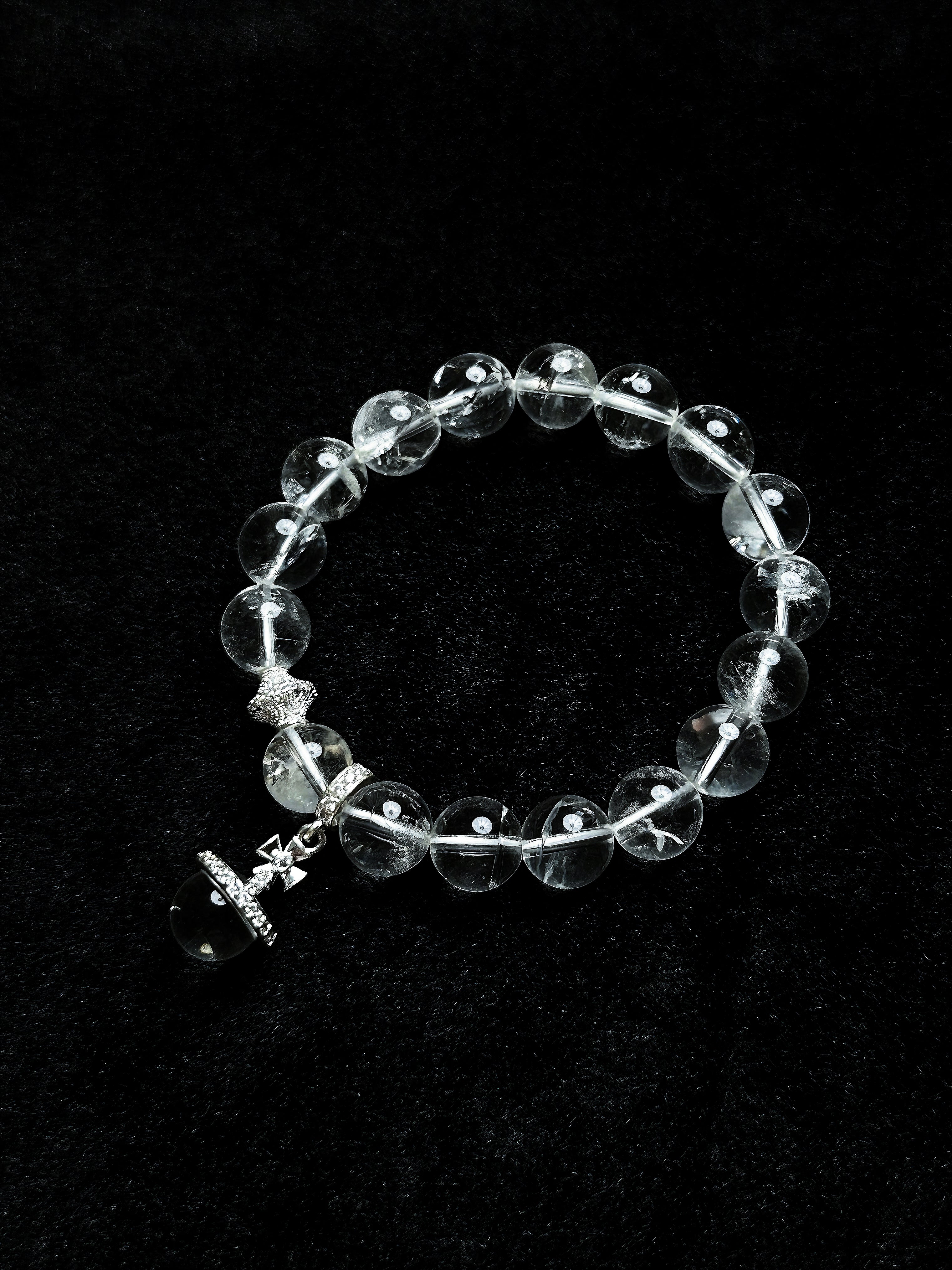 TT original-bracelet-Natural white crystal bracelet | Versatile for commuting | Minimalist cool-toned bracelet | Simple everyday bracelet | Elastic bracelet | Affordable luxury and versatile