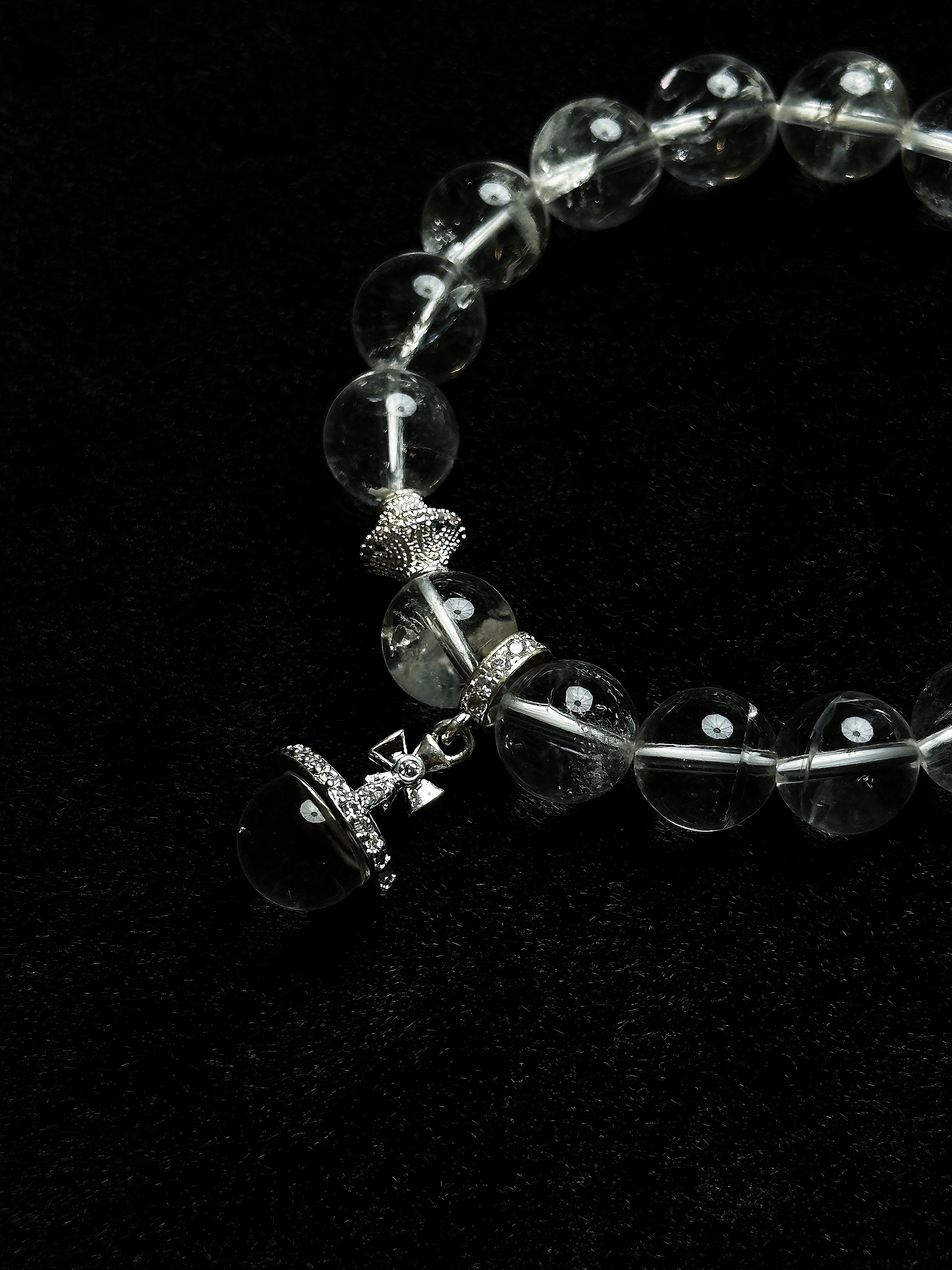 TT original-bracelet-Natural white crystal bracelet | Versatile for commuting | Minimalist cool-toned bracelet | Simple everyday bracelet | Elastic bracelet | Affordable luxury and versatile