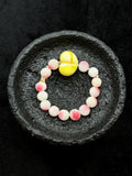 TT original-bracelet-Pink Natural Stone Bracelet | Heart Bracelet | Must-Have Pink Jewelry for Spring and Summer | Affordable and Unique Pink Bracelets