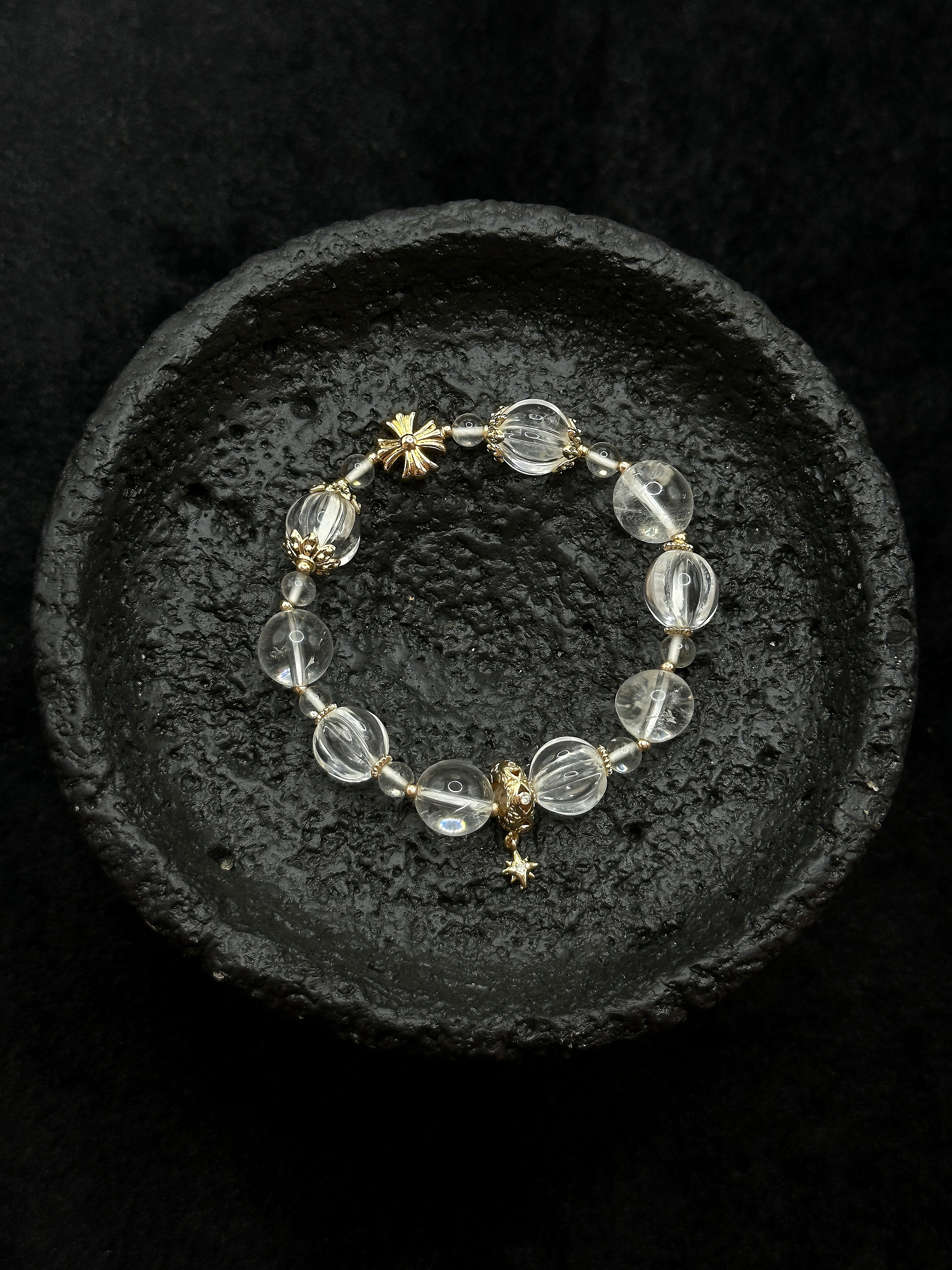 TT original-bracelet-Clear white crystal bracelet | Niche luxury style | Best friend gift | Versatile everyday bracelet for girls | Minimalist style bracelet | Artistic and clear style bracelet