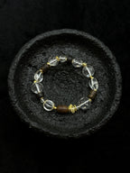 TT original-bracelet-Raw stone energy crystal bracelet | Unisex wood-style crystal bracelet | Zen-inspired natural elastic bracelet | Forest-themed artistic handmade crystal bracelet | Niche handmade