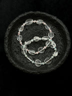 TT original-bracelet-White crystal bracelet | Elastic clasp design | Minimalist style | Energy symbol bracelet | Suitable for commuting and stacking.
