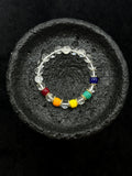 TT original-bracelet-Natural white crystal bracelet | Summer colorful bracelet | Travel souvenir amulet bracelet | Emotional stability bracelet | Elastic rope bracelet