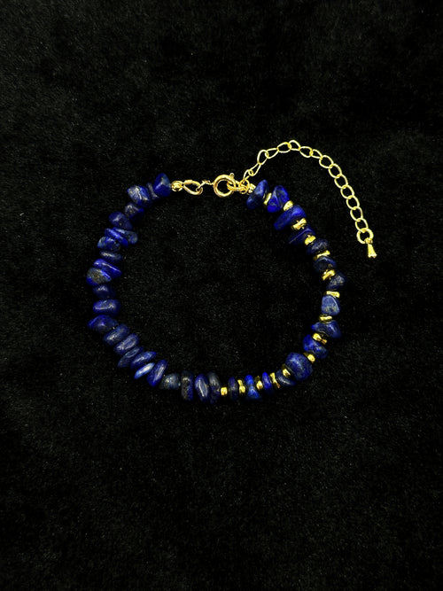 TT original-bracelet-Lapis Lazuli Bracelet | Niche Design Mineral Bracelet | Simple, High-Quality Stackable Jewelry