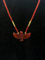 TT original-necklace-Red Energy Peace Necklace | Bohemian Style | Protective and Lucky Necklace | Natural Agate Hand-carved | Handmade Style