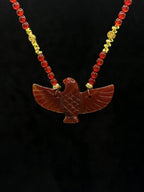 TT original-necklace-Red Energy Peace Necklace | Bohemian Style | Protective and Lucky Necklace | Natural Agate Hand-carved | Handmade Style