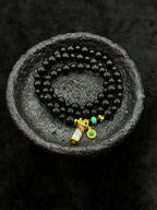 TT original-necklace-Natural Black Agate Necklace | Handmade Eclectic Style | Niche Design Black Choker | Bohemian Vintage Style | Black Bead Necklace | Everyday Versatile, Wear Multiple Styles
