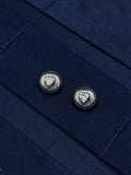 TT original-earring-Women's Romantic Heart-Shaped Earrings | Silver Diamond Earrings | Romantic and Stylish | Simple and Elegant
