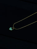TT original-necklace-Summer Chic Outfit Ideas | Exquisite Blue Heart Pendant Necklace for Women | Simple and Elegant Stacked Gold Chain Jewelry | Cute Everyday Jewelry
