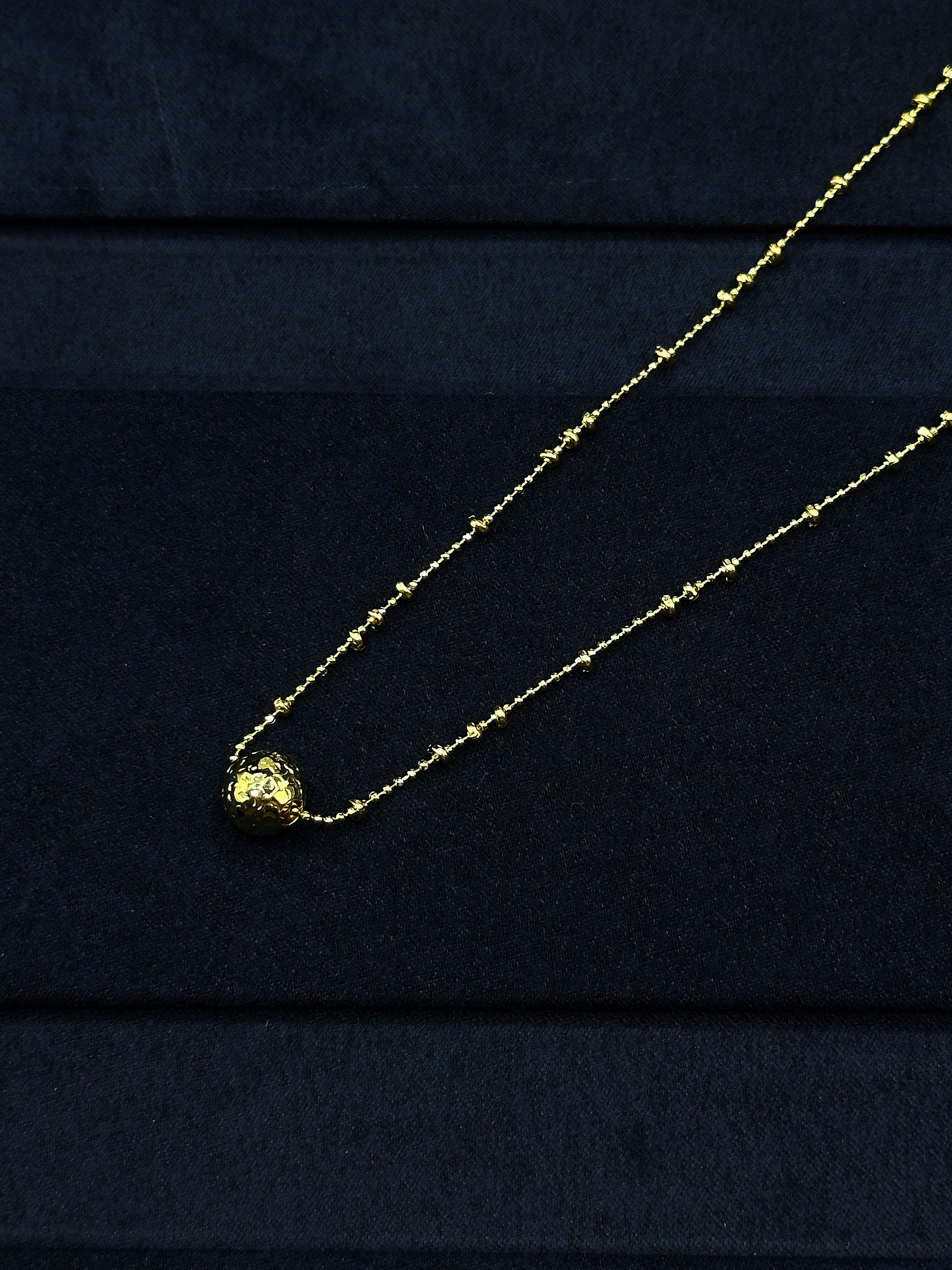 TT original-necklace-Versatile Ins style | Gold beaded pendant necklace | Collarbone necklace for students | Japanese-style niche design | A touch of understated luxury for everyday wear