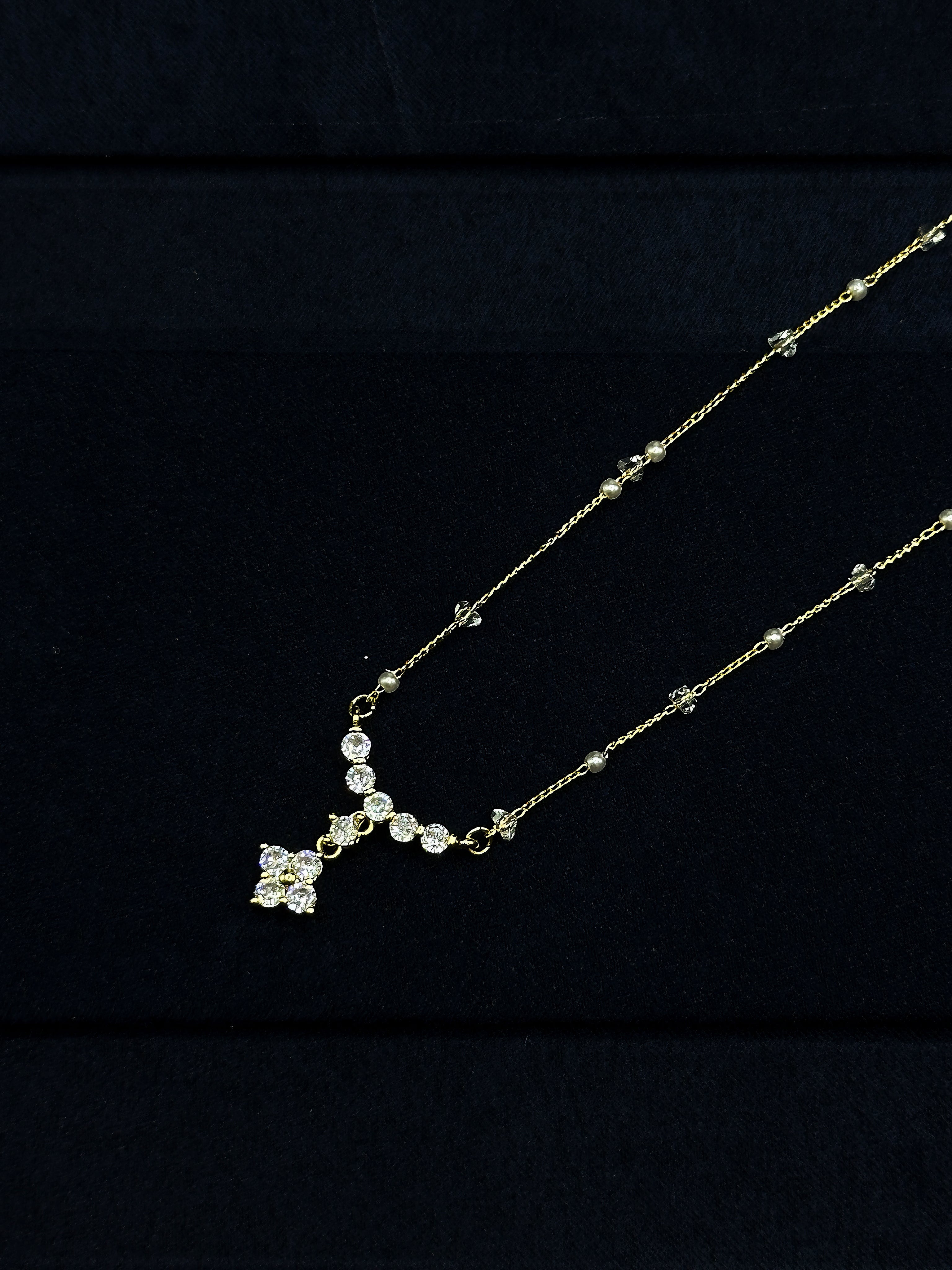 TT original-necklace-Luxury Zircon Necklace | Elegant Clavicle Chain | Pearl and Diamond Choker | Simple and Stylish Necklace