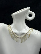 TT original-necklace-Lightweight fan-shaped tassel | Gorgeous rhinestone tassel necklace | Stylish retro versatile dress necklace | Collarbone short necklace, a must-have for dates and parties