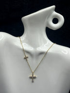 TT original-necklace-Niche design cross clavicle chain | Delicate chain for stylish layering | Minimalist design | Cross necklace with protective symbolism