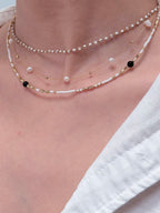 TToriginal-necklace-Classic minimalist pearl necklace | Fine gold thread + natural pearl embellishments