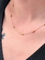 TT original-necklace-Niche design necklaces | Shirt necklaces | Layered necklaces | Square gold necklaces | Everyday commuting style