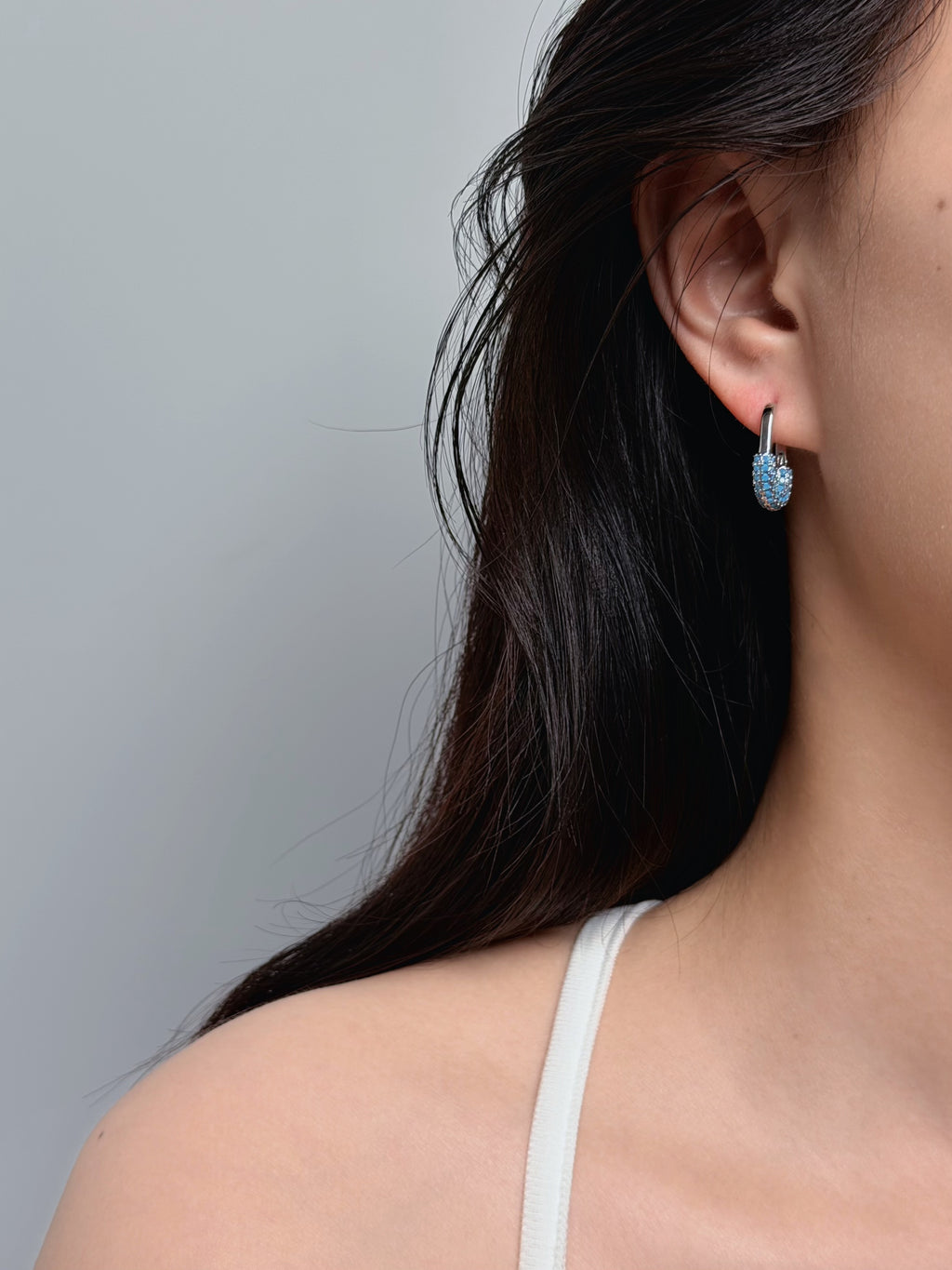 TT original-earring-Women's Turquoise Hoop Earrings | Stylish and Petite | Bohemian Style | Minimalist Jewelry