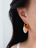 TT original-earring-Gold irregular arc earrings | Niche minimalist earrings | Suitable for commuting, dates, and evening events | Essential for travel, photography, and vacations